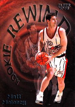 1997-98 Fleer - Rookie Rewind #7 Matt Maloney Front