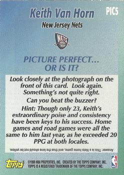 1999-00 Topps - Picture Perfect #PIC5 Keith Van Horn Back