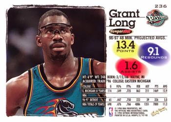 1997-98 Hoops #236 Grant Long Back