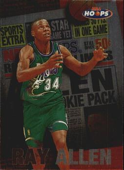 1997-98 Hoops - Rookie Headliners #4 Ray Allen Front