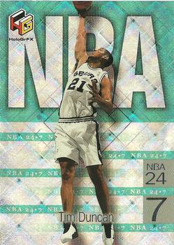 1999-00 Upper Deck HoloGrFX - NBA 24-7 #N1 Tim Duncan Front