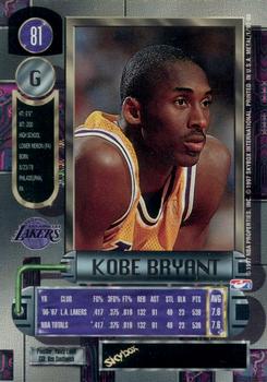 1997-98 Metal Universe #81 Kobe Bryant Back