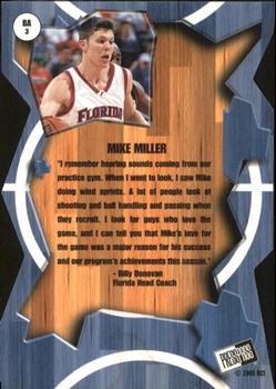 2000 Press Pass - Breakaway #BA3 Mike Miller Back