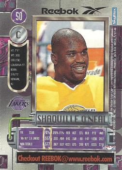 1997-98 Metal Universe - Reebok Bronze #50 Shaquille O'Neal Back
