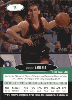 2000 SAGE HIT - NRG #14 Pepe Sanchez Back