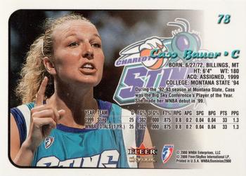 2000 SkyBox Dominion WNBA - Extra #78 Cass Bauer Back