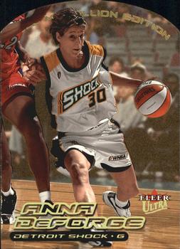 2000 Ultra WNBA - Gold Medallion #4G Anna DeForge Front