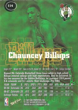 1997-98 SkyBox Premium #114 Chauncey Billups Back