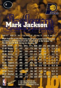 1997-98 SkyBox Premium #5 Mark Jackson Back