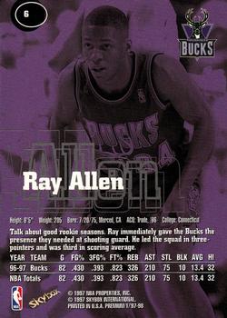 1997-98 SkyBox Premium #6 Ray Allen Back