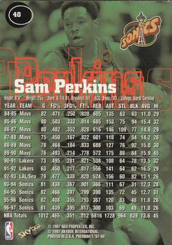 1997-98 SkyBox Premium #40 Sam Perkins Back