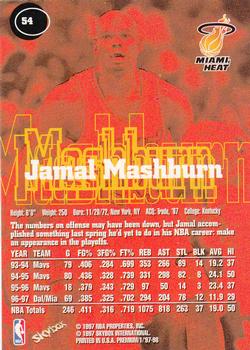 1997-98 SkyBox Premium #54 Jamal Mashburn Back