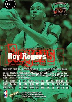 1997-98 SkyBox Premium #62 Roy Rogers Back