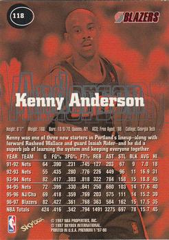 1997-98 SkyBox Premium #118 Kenny Anderson Back
