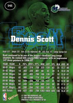 1997-98 SkyBox Premium #141 Dennis Scott Back