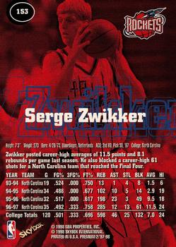1997-98 SkyBox Premium #153 Serge Zwikker Back