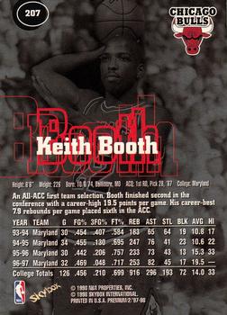 1997-98 SkyBox Premium #207 Keith Booth Back