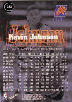 1997-98 SkyBox Premium #222 Kevin Johnson Back