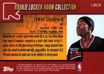 2000-01 Bowman's Best - Rookie Locker Room Collection #LRC8 Jamal Crawford Back