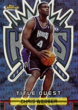 2000-01 Finest - Title Quest #TQ 9 Chris Webber Front
