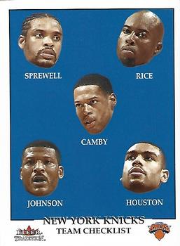 2000-01 Fleer Tradition - Stickers #NNO New York Knicks Front