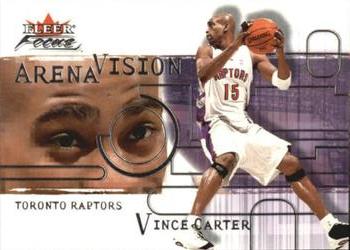 2000-01 Fleer Focus - Arena Vision #1 AV Vince Carter Front
