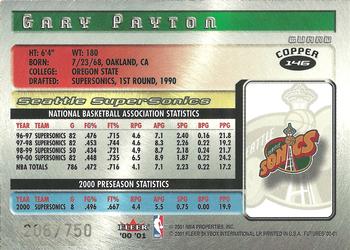 2000-01 Fleer Futures - Copper #146 Gary Payton Back