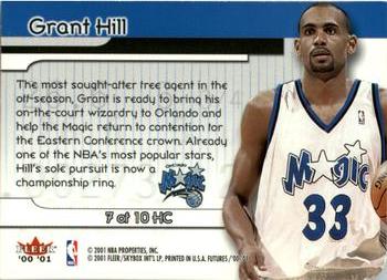 2000-01 Fleer Futures - Hot Commodities #7 HC Grant Hill Back