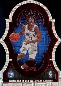 2020-21 Panini Crown Royale - Air to the Throne Asia Red #AIR-TT Tyler Herro / Tyrese Maxey Front