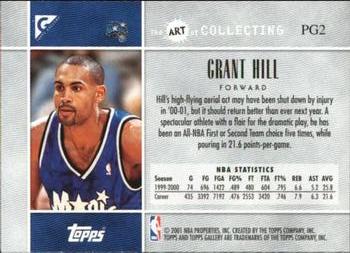 2000-01 Topps Gallery - Photo Gallery #PG2 Grant Hill Back