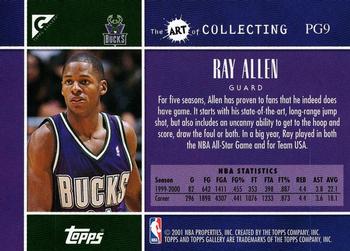 2000-01 Topps Gallery - Photo Gallery #PG9 Ray Allen Back