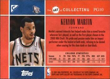 2000-01 Topps Gallery - Photo Gallery #PG10 Kenyon Martin Back