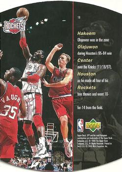 1997-98 SPx #18 Hakeem Olajuwon Back