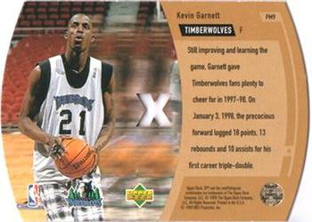 1997-98 SPx - NBA Pro-Motion #PM9 Kevin Garnett Back
