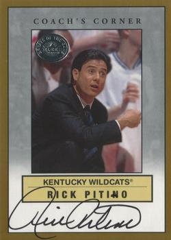 2001 Fleer Greats of the Game - Coach's Corner Autographs #NNO Rick Pitino Front