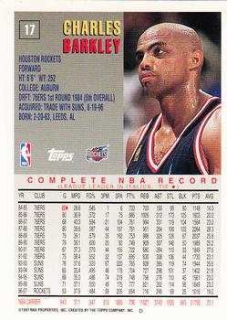 1997-98 Topps #17 Charles Barkley Back
