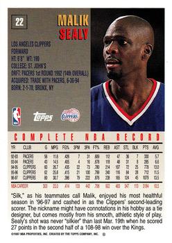 1997-98 Topps #22 Malik Sealy Back