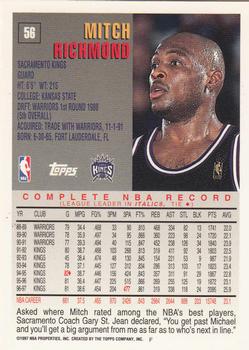 1997-98 Topps #56 Mitch Richmond Back