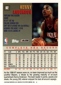 1997-98 Topps #62 Kenny Anderson Back