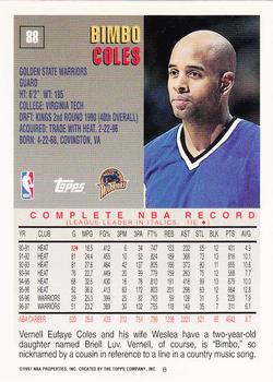 1997-98 Topps #88 Bimbo Coles Back