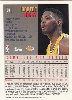 1997-98 Topps #95 Robert Horry Back