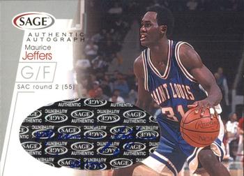2001 SAGE - Autographs Silver #A21 Maurice Jeffers Front