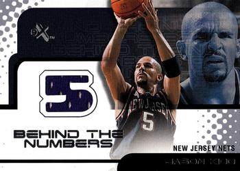 2001-02 E-X - Behind the Numbers Jerseys #NNO Jason Kidd Front