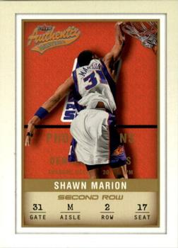 2001-02 Fleer Authentix - Second Row Parallel #70 Shawn Marion Front