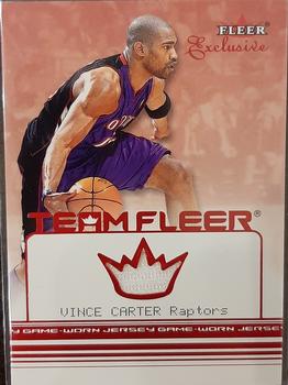 2001-02 Fleer Exclusive - Team Fleer #NNO Vince Carter Front