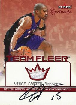 2001-02 Fleer Exclusive - Team Fleer #NNO Vince Carter Front