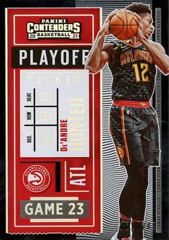 2020-21 Panini Contenders - Playoff Ticket #24 De'Andre Hunter Front