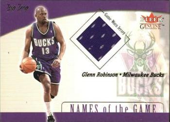 2001-02 Fleer Genuine - Names of the Game #NNO Glenn Robinson Front