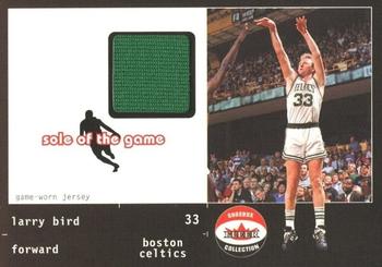 2001-02 Fleer Shoebox - Sole of the Game Jersey #NNO Larry Bird Front