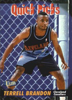 1997-98 Ultra - Quick Picks #6 QP Terrell Brandon Front